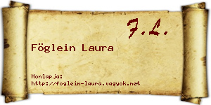 Föglein Laura névjegykártya