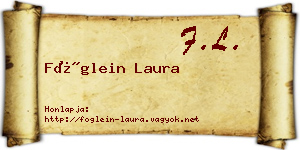 Föglein Laura névjegykártya
